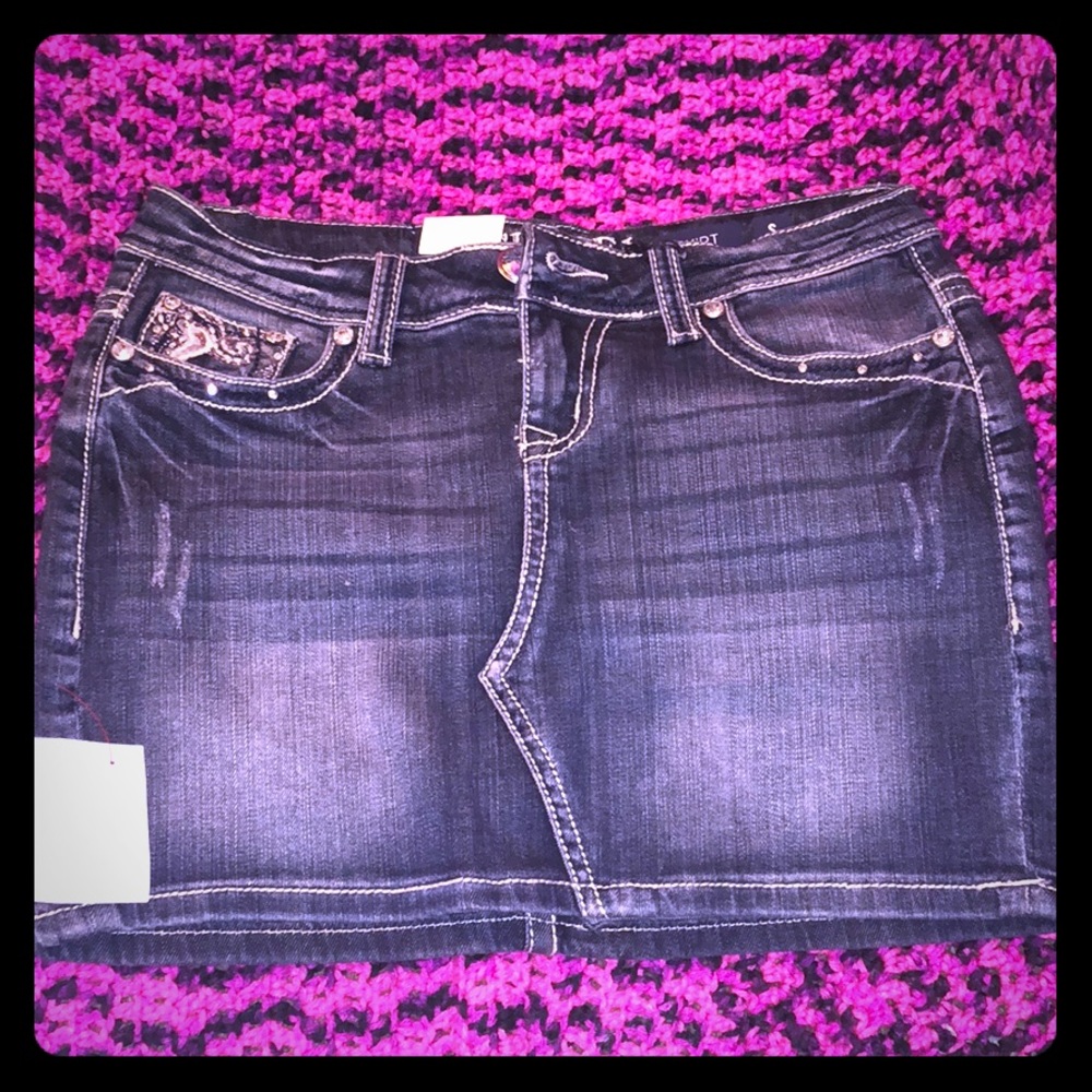 Boutique jean skirt
